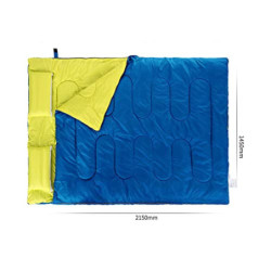 NGYYIO Schlafsack 2 Person Winter Schlafsack Aufblasbare Ultraleichte Baumwolle Daunenpolsterung im Freien Schlafsack im Frei