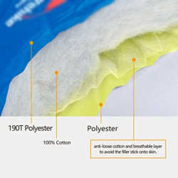 NGYYIO Schlafsack 2 Person Winter Schlafsack Aufblasbare Ultraleichte Baumwolle Daunenpolsterung im Freien Schlafsack im Frei