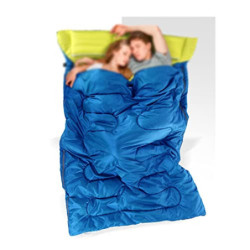 NGYYIO Schlafsack 2 Person Winter Schlafsack Aufblasbare Ultraleichte Baumwolle Daunenpolsterung im Freien Schlafsack im Frei