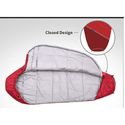 NGYYIO Schlafsack Mama Herbst Winter Schlafsack Kälte Widerstand 2 Stil Schlafsack Winddichte Kappe Camping Reise 1.6KG-Blue 