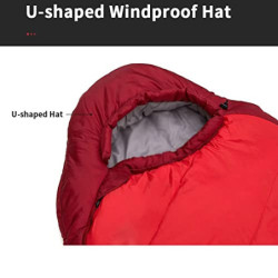 NGYYIO Schlafsack Mama Herbst Winter Schlafsack Kälte Widerstand 2 Stil Schlafsack Winddichte Kappe Camping Reise 1.6KG-Blue 