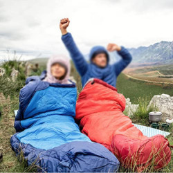 NGYYIO Schlafsack Mama Herbst Winter Schlafsack Kälte Widerstand 2 Stil Schlafsack Winddichte Kappe Camping Reise 1.6KG-Blue 