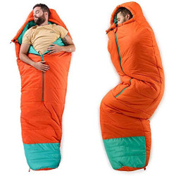 LQDSADRT Schlafsack für kaltes Wetter, wasserdicht, für Erwachsene oder Jugendliche, Winterschlafsack, dick, warm, tragbar, G