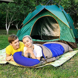 MYJASZZV Schlafsäcke für Erwachsene und Kinder, bequem, 3 Jahreszeiten, Herbst- und Winterschlafsack, verdickter Schlafsack f