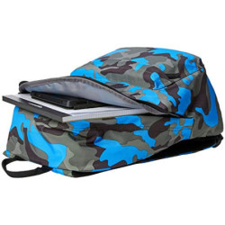 Amazon Basics Rucksack für den Alltag, 15 L, Blaue Camouflage