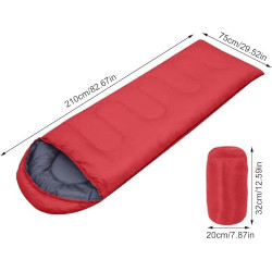 LQDSADRT Camping-Schlafsäcke Schlafsäcke für Erwachsene Bequemer 3-Jahreszeiten-Schlafsack Verdickter Winterschlafsack für Ki