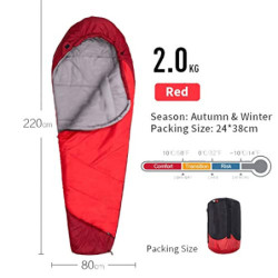 LQDSADRT Schlafsäcke Winter Schlafsack Kälte Widerstand 2 Stil Schlafsack Winddichte Kappe Camping Reise