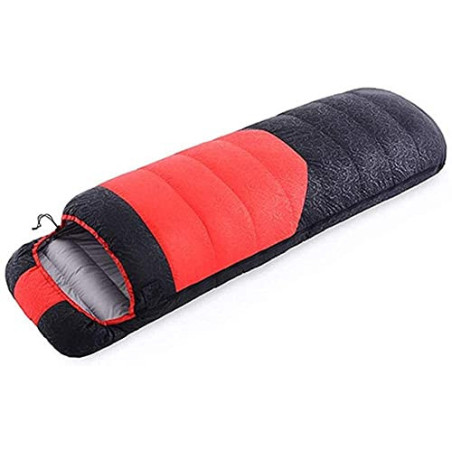 MYJASZZV Daunen-Reiseschlafsack/Herbst- und Winterschlafsack mit Einzelnaht/Warmer Schlafsack für Erwachsene, leicht, wasserd