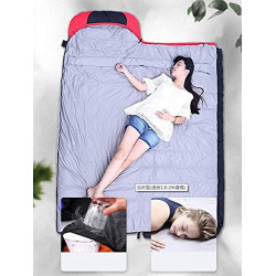 MYJASZZV Daunen-Reiseschlafsack/Herbst- und Winterschlafsack mit Einzelnaht/Warmer Schlafsack für Erwachsene, leicht, wasserd