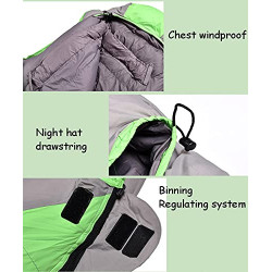 Schlafsäcke, Warmer Herbst- Und Winterschlafsack Für Erwachsene, Weißer Daunenschlafsack Aus Entendaunen, Wasserdicht Und Feu