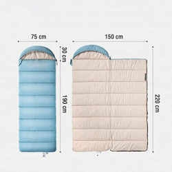 MYJASZZV Schlafsäcke Winterschlafsack Benvelope Baumwolle Schlafsack Badult Tourismus Schlafsack Bwashable Camping Schlafsack