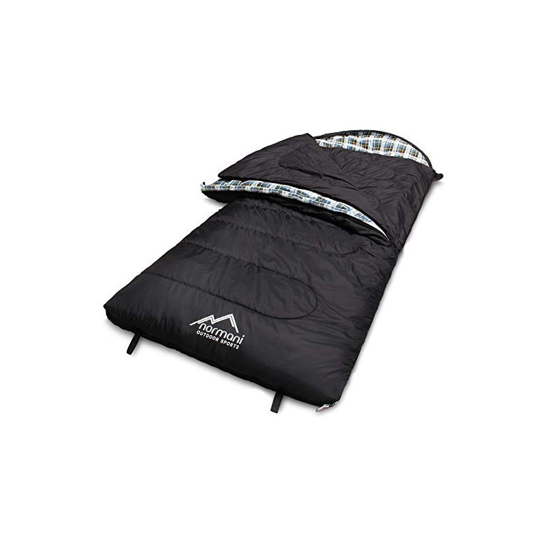 normani 4-in-1-Funktion Extrem Outdoor Schlafsack Antarctica aus Nylon Rip-Stop mit 500 + 250 g/m² Hollow Fiber Füllung 220
