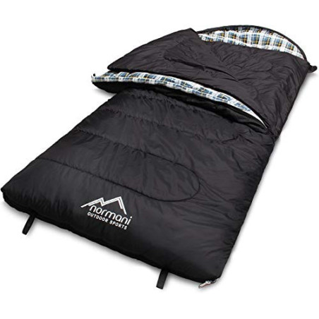 normani 4-in-1-Funktion Extrem Outdoor Schlafsack Antarctica aus Nylon Rip-Stop mit 500 + 250 g/m² Hollow Fiber Füllung 220