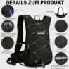 Arvano Fahrradrucksack leicht Skirucksack Klein Wanderrucksack Mtb Fahrrad Rucksäcke 15L Multifunktionaler Laufrucksack für D