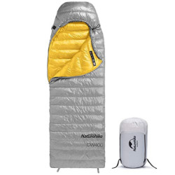 Naturehike Daunenschlafsack,Ultraleichte Tragbare Kompackte Gänsedaunen Schlafsack 4 Jahreszeiten für Erwachsene und Kinder O