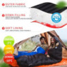 QEZER Schlafsack Winter Outdoor bis -18C° Leichter Warmer Daunenschlafsack mit 620FP Premium Daunen für Camping, Wandern und 