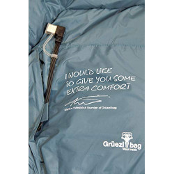 Grüezi bag Biopod Down Hybrid Ice Cold 180 Warmer Winter Schlafsack, 230 x 82 cm, bis Körpergröße 180 cm, Tkomf -5°C/Tlim -12
