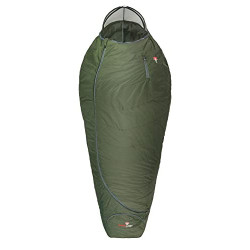 Grüezi bag Biopod Wolle Survival XXL Wide, Körpergröße 180-205cm, 1950g, Allroundschlafsack, herausragendes Schlafklima, Gree