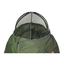 Grüezi bag Biopod Wolle Survival XXL Wide, Körpergröße 180-205cm, 1950g, Allroundschlafsack, herausragendes Schlafklima, Gree