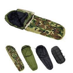 MT Military Modular Schlafsack System, mumienschlafsack Winter Outdoor mehrschichtig mit Biwakbezug für die Sommer, Woodland