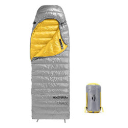 Naturehike Daunenschlafsack Ultraleichte Tragbare Kompackte Winter Schlafsack 4 Jahreszeiten für Erwachsene und Kinder Outdoo