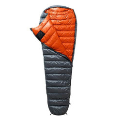 Y by Nordisk Phantom 440 L Grau - Daunen Leichter Warmer Winter Daunenschlafsack, Größe 210 cm - RV Links - Farbe Smoked