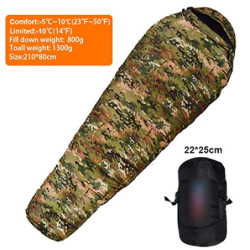 Schlafsäcke, sehr warm, mit weißer Daunenfüllung, Schlafsack für Erwachsene, geeignet für den Winter, verschiedene Dicken, Re