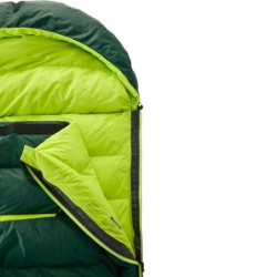 Y by Nordisk Daunen Decken Schlafsack Tension Brick 600 Winter Lang Leicht -20 Grad C L, Scarab/Lime