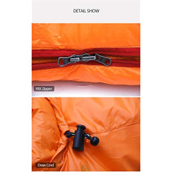 Winter-Ultraleicht-Thermal-Schlafsack für Erwachsene, Mumie, 95% weiße Gänsedaunen, W/Kompressionspackung für Rucksackreisen,