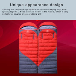 Schlafsack Outdoor Camping Winter Dick Tragbar Minus 10-20- 30 Grad Outdoor Camping für Erwachsene  Farbe: Blau, Größe: 1500 
