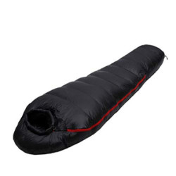 Sehr Warmer weißer Gänsedaunen-Schlafsack für Erwachsene im Mumienstil, geeignet für den Winter, Thermisch, 4 Arten von Dicke