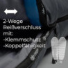 EXPLORER® GRÖNLAND Schlafsack -23°C -5°C [350GSM] 3-4 Jahreszeiten Winter Mumienschlafsack Erwachsene[1900g] 230x82x55cm Zip-