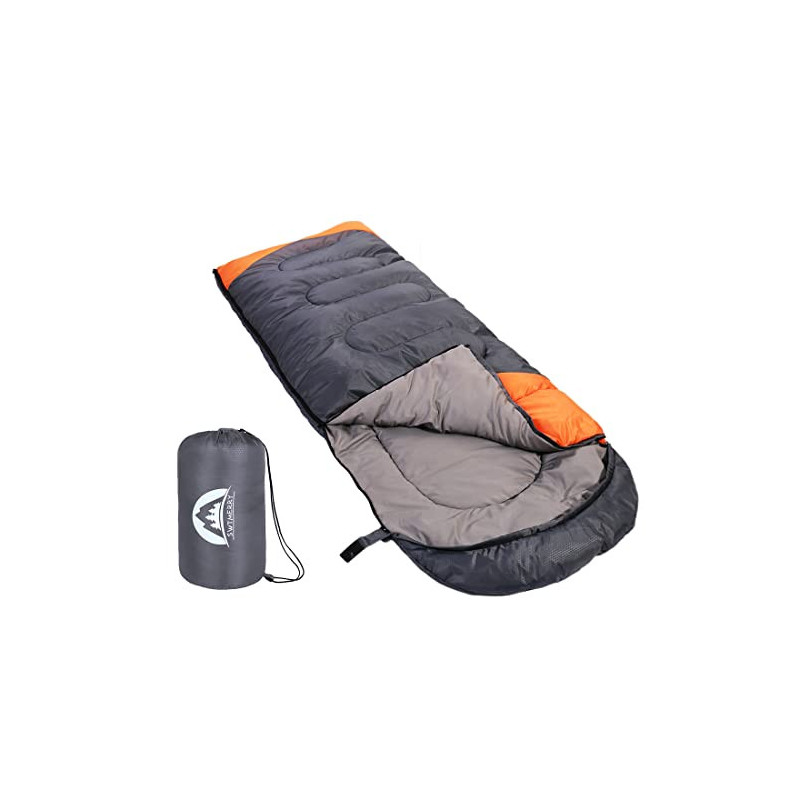 SWTMERRY - Schlafsack für 3-4 Jahreszeiten  Sommer, Frühling, Herbst, Winter  warmes und kühles Wetter – leicht, Jugendliche 