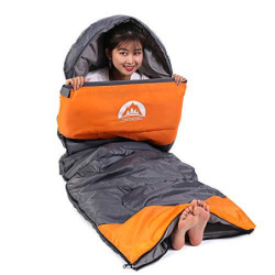 SWTMERRY - Schlafsack für 3-4 Jahreszeiten  Sommer, Frühling, Herbst, Winter  warmes und kühles Wetter – leicht, Jugendliche 