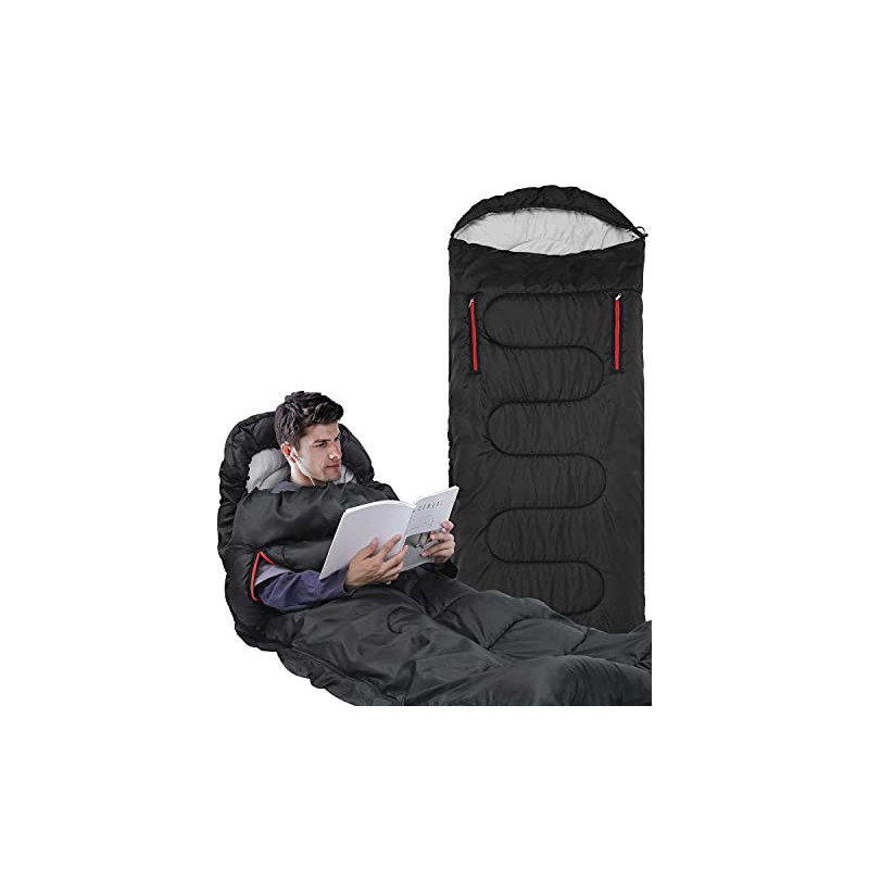 Schlafsack 3-4 Jahreszeiten Deckenschlafsäcke - 220 x 84 cm Wasserdichter Leichter Deckenschlafsack für Camping, Reisen und O