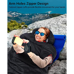 Schlafsack 3-4 Jahreszeiten Deckenschlafsäcke - 220 x 84 cm Wasserdichter Leichter Deckenschlafsack für Camping, Reisen und O
