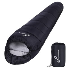 Schlafsack Outdoor Mumienschlafsack: Sportneer 3–4 Jahreszeiten Leichtes Wasserabweisend Schlafsack 5 ℃ - 15 ℃ für Reise Fest