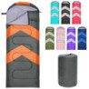 Zusentee Schlafsack 3-4 Jahreszeite für Outdoor Camping Warme Einzelne Erwachsene Wasserdicht Leichter Ultraleicht Schlafsack