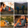 Zusentee Schlafsack 3-4 Jahreszeite für Outdoor Camping Warme Einzelne Erwachsene Wasserdicht Leichter Ultraleicht Schlafsack