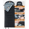 Sportneer Schlafsack Outdoor - Winterschlafsack Flanell 220 x 85 cm Schlafsack Winter mit Abnehmbarer Kapuze, Kompakt Deckens