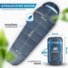 NORDMUT® Schlafsack Outdoor 4-Jahreszeiten [300 GSM] -4°C bis 6°C Schlafsack Kleines Packmaß - Sleeping Bag Camping, Trekking