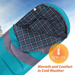 URPRO 3 Jahreszeiten Schlafsack Bedeckt Winter, Herbst, Frühling, Hergestellt aus 150 G/M㎡X 2.100% Hohlfaser und, Hautfreundl