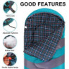 URPRO 3 Jahreszeiten Schlafsack Bedeckt Winter, Herbst, Frühling, Hergestellt aus 150 G/M㎡X 2.100% Hohlfaser und, Hautfreundl