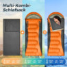 Witnewrage Schlafsack für 4 Jahreszeiten, Schlafsack Outdoor Sommer & Winter mit Camping Decke, Tragbare Schlafsack Erwachsen