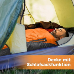 Witnewrage Schlafsack für 4 Jahreszeiten, Schlafsack Outdoor Sommer & Winter mit Camping Decke, Tragbare Schlafsack Erwachsen
