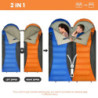 Witnewrage Schlafsack für 4 Jahreszeiten, Schlafsack Outdoor Sommer & Winter mit Camping Decke, Tragbare Schlafsack Erwachsen