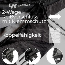 EXPLORER® EF-200 XXL Deckenschlafsack -18°C +3°C [400GSM] Schlafsack Gäste Decke 3-4 Jahreszeiten 220 x 80 cm Winter Erwachse