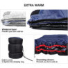 REDCAMP XL Baumwoll Schlafsack warm für Erwachsene,Bequeme Flanell Kompakt deckenschlafsack 3-4 Jahreszeit Kaltes Wetter Outd