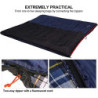 REDCAMP XL Baumwoll Schlafsack warm für Erwachsene,Bequeme Flanell Kompakt deckenschlafsack 3-4 Jahreszeit Kaltes Wetter Outd