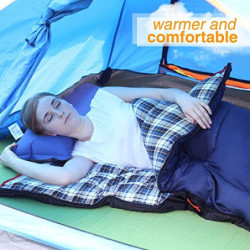 REDCAMP XL Baumwoll Schlafsack warm für Erwachsene,Bequeme Flanell Kompakt deckenschlafsack 3-4 Jahreszeit Kaltes Wetter Outd